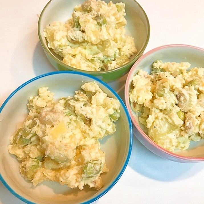 青豆とじゃがいもの 簡単シンプルポテトサラダ レシピ 作り方 By だだちゃまめごはん 楽天レシピ 青豆とじゃがいもの 簡単シンプルポテトサラダ レシピ 作り方 By だだちゃまめごはん 楽天レシピ